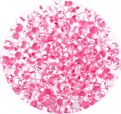 Farfalle Rocailles Glasperlen 4mm rose cristall Farbeinzug /16g