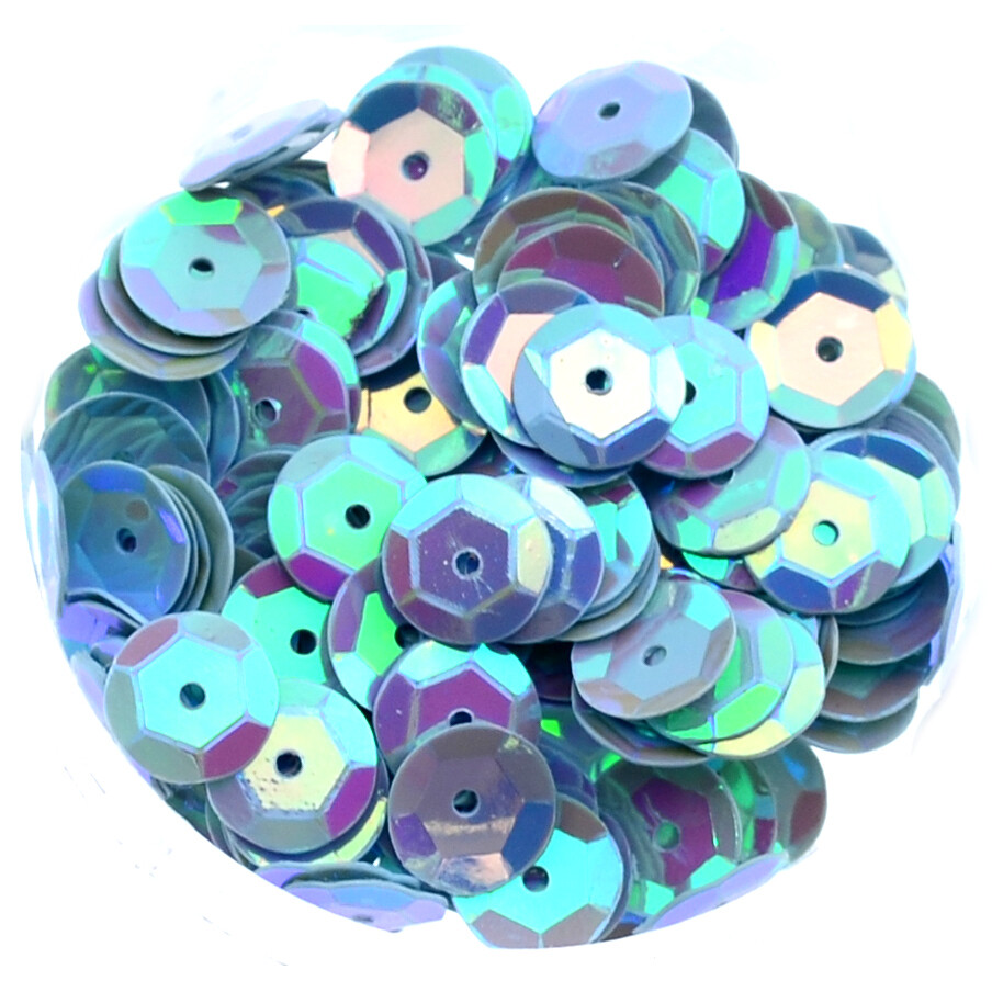 Pailletten blau 6mm / 15g - ca 1400 Stück