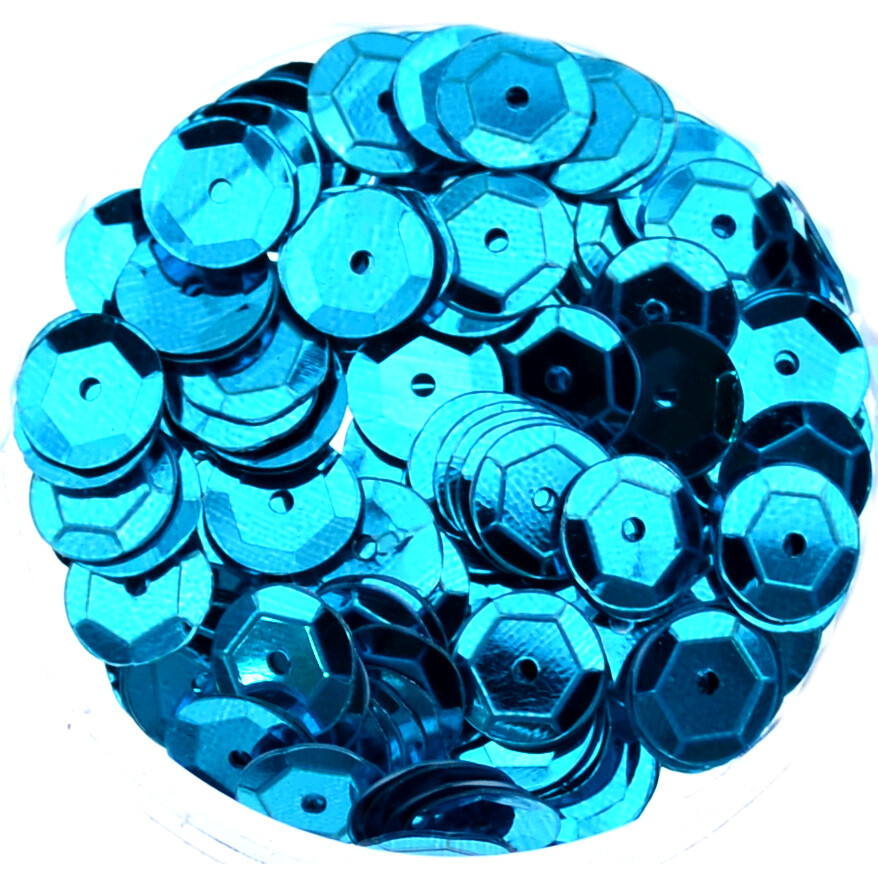 Pailletten türkis 6mm / 15g - ca 1400 Stück