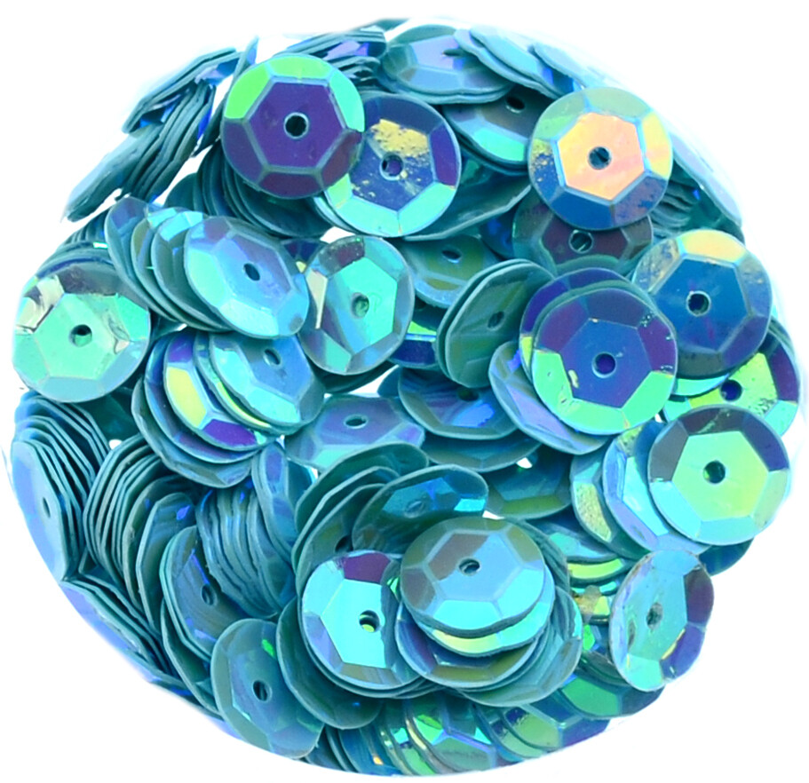 Pailletten blau 6mm / 15g - ca 1400 Stück