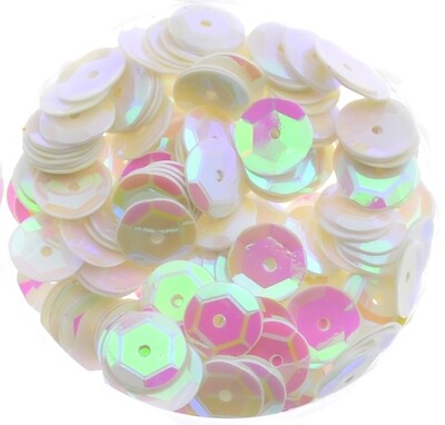 Pailletten weiß 6mm / 15g - ca 1400 Stück Pailletten weiß 6mm / 15g - ca 1400 Stück