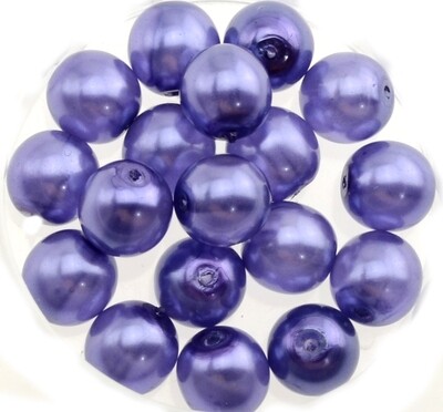 9x Renaissance Glaswachsperlen, 8mm Ø violett 9x Renaissance Glaswachsperlen, 8mm Ø violett