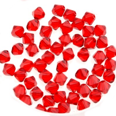 20x Kristall-Elements Bicone 4mm light siam 20x Kristall-Elements Bicone 4mm light siam