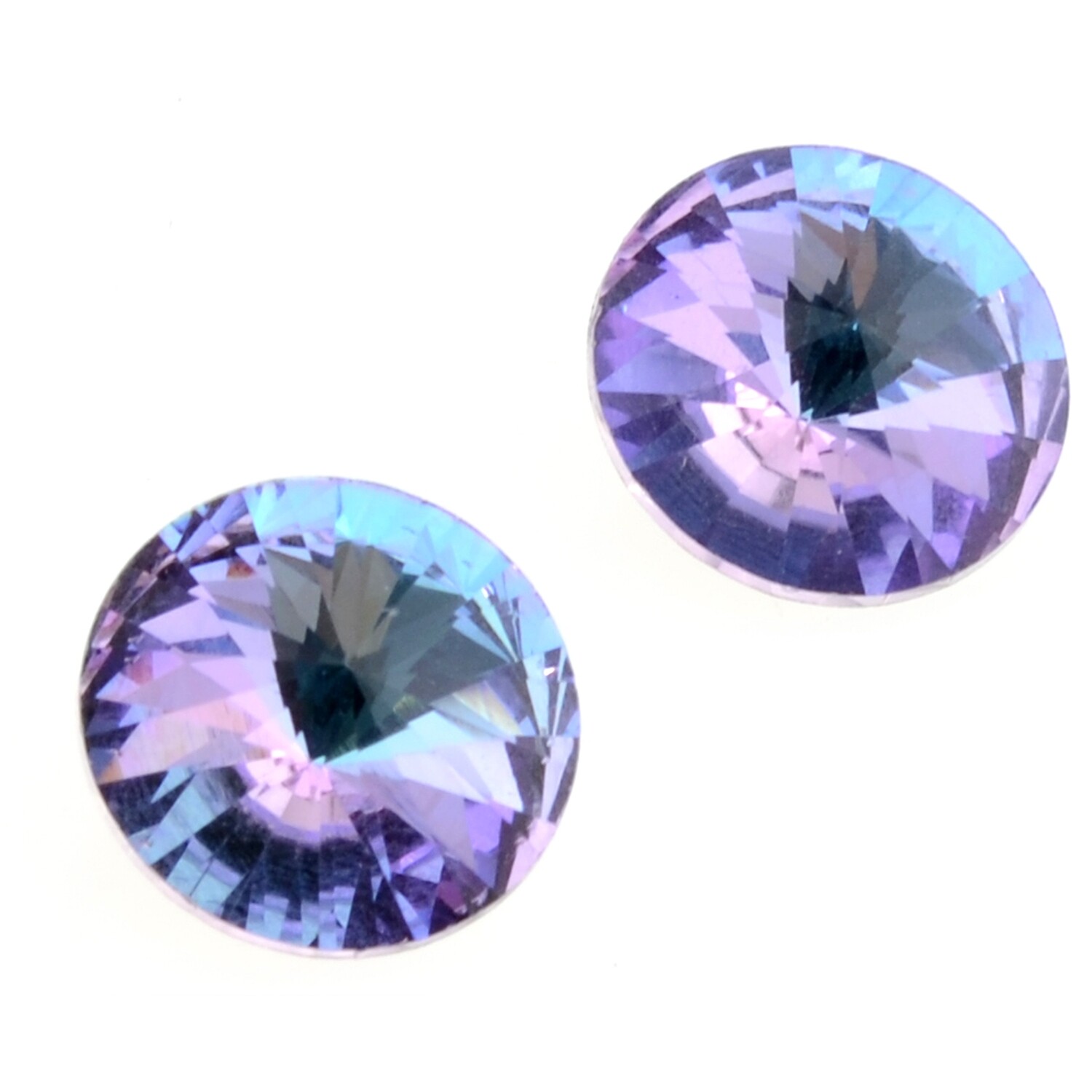 Rivoli Crystal Glas Cabohon 14mm / Vitrail Light / 2 Stück