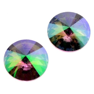 Rivoli Crystal Glas Cabohon 14mm / Ghost Ligh / 2 Stück Rivoli Crystal Glas Cabohon 14mm / Ghost Ligh / 2 Stück