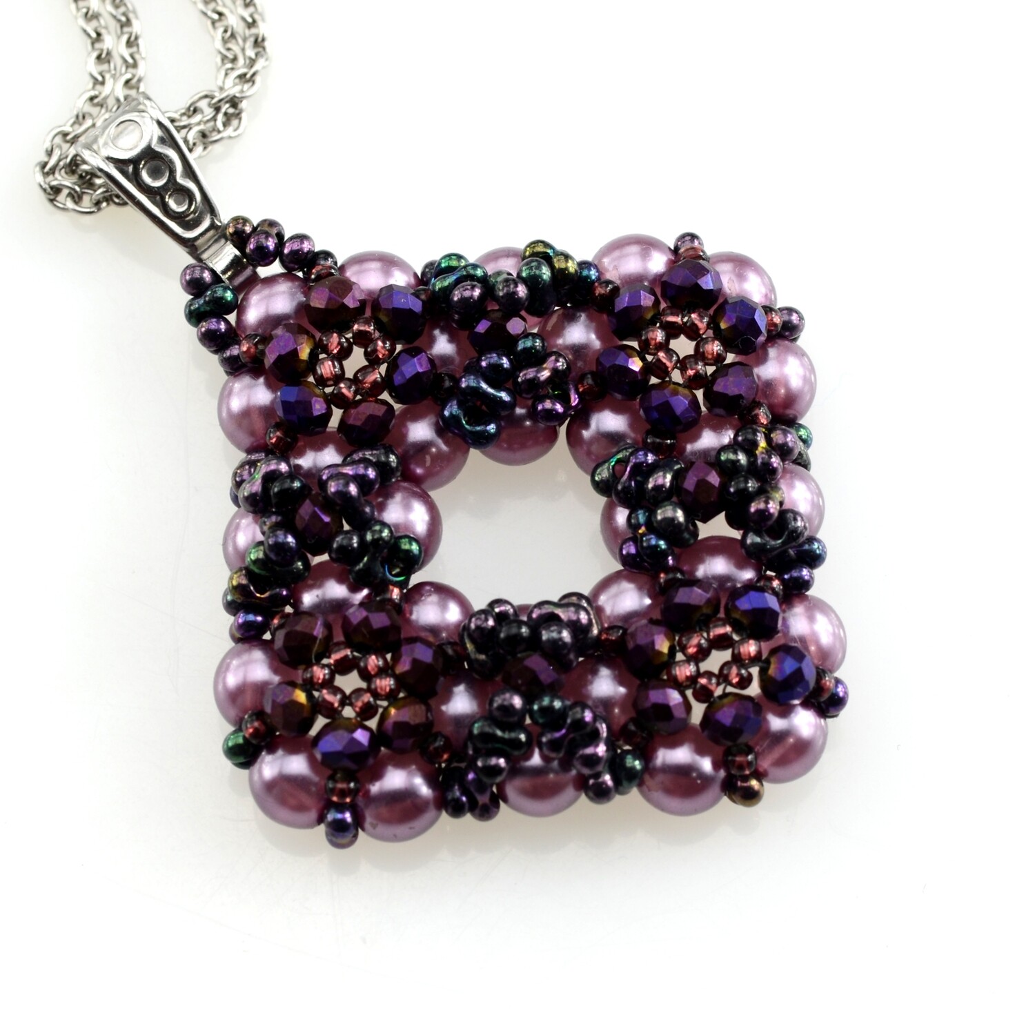 Schmuckherstellungs Set 909 / Schmuck selber machen / Set mit Perlen + Anleitung / lila