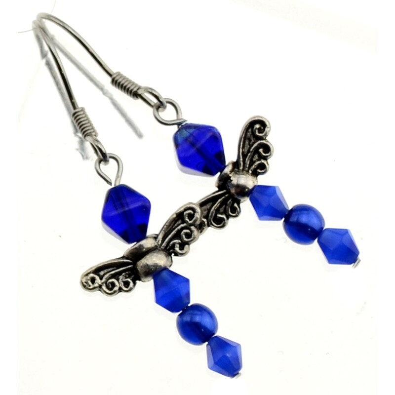 38. DIY Kit mit Perlen und Zubehör /Schmuck selber machten / Ohrringe dunkelblau 38. DIY Kit mit Perlen und Zubehör /Schmuck selber machten / Ohrringe dunkelblau