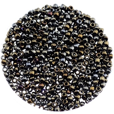 Japanische Rocailles Toho rund 2,1mm Nr.11 / Color 83 / Metallic Iris Brown / 13g Japanische Rocailles Toho rund 2,1mm Nr.11 / Color 83 / Metallic Iris Brown / 13g