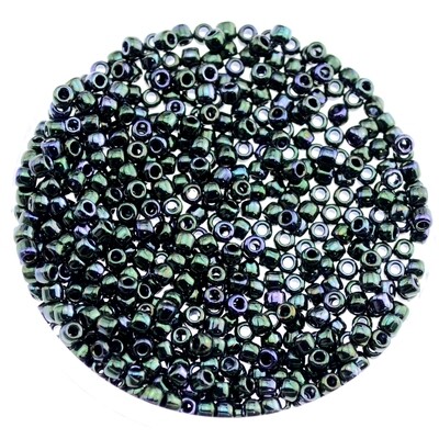 Japanische Rocailles Toho rund 2,1mm Nr.11 / Color 89 / Metallic moss / 13g Japanische Rocailles Toho rund 2,1mm Nr.11 / Color 89 / Metallic moss / 13g