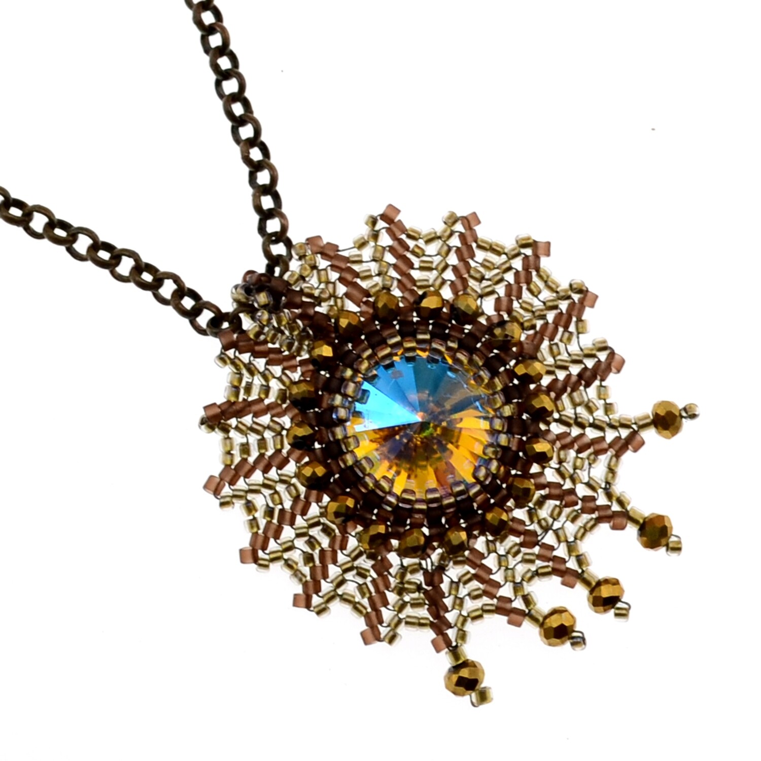 47.Bastelidee / Rocailles Anhänger selber machen Anleitung + Zubehör