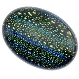 Dichroic Glas Cabohon 18x25mm / 1St