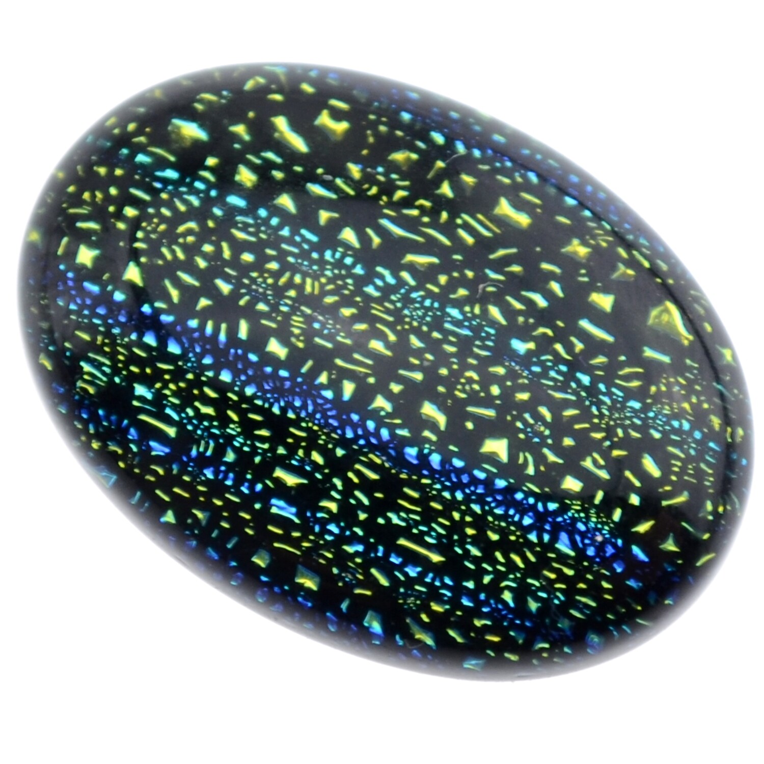 Dichroic Glas Cabohon 18x25mm / 1St