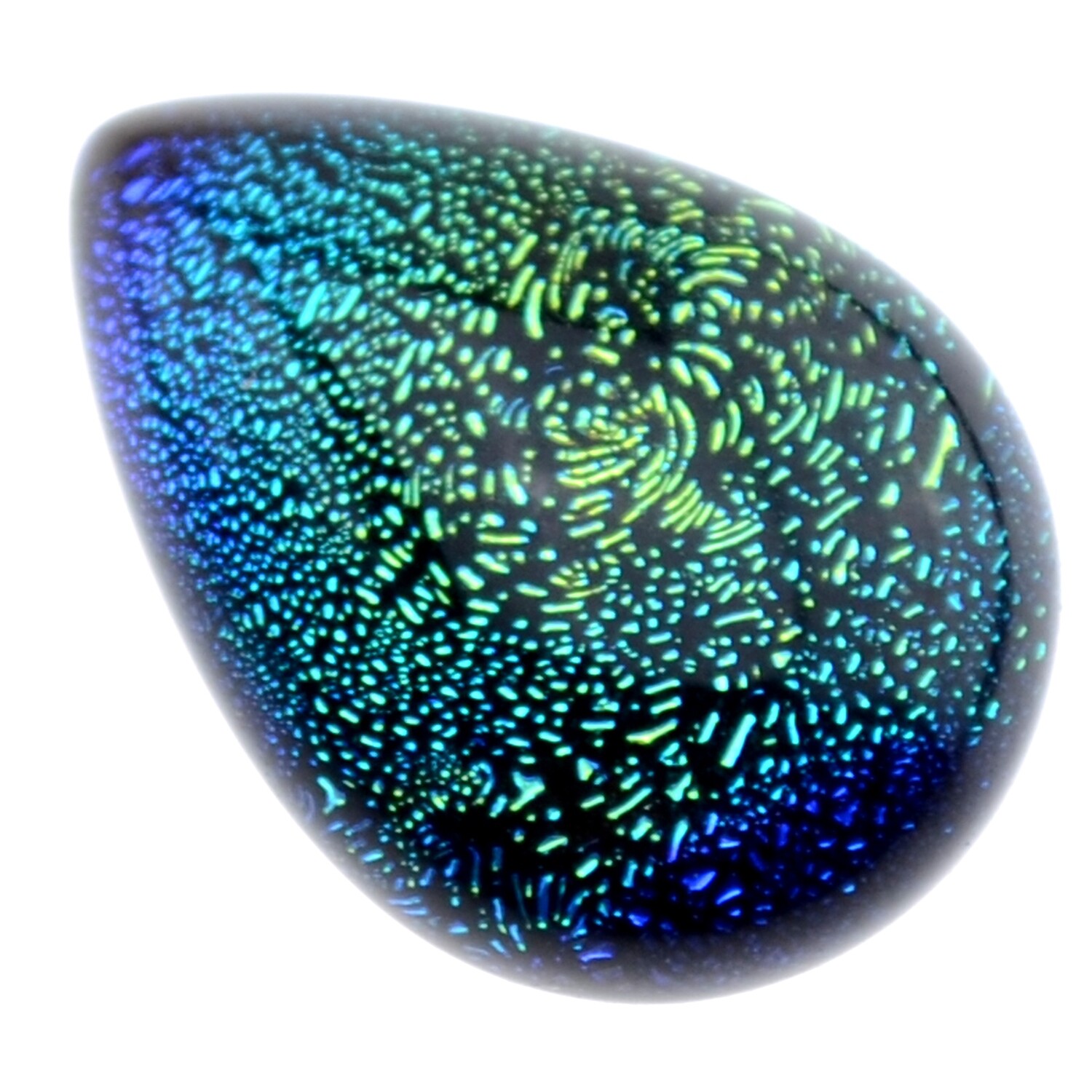 Dichroic Glas Cabohon 13x18mm/ 1St