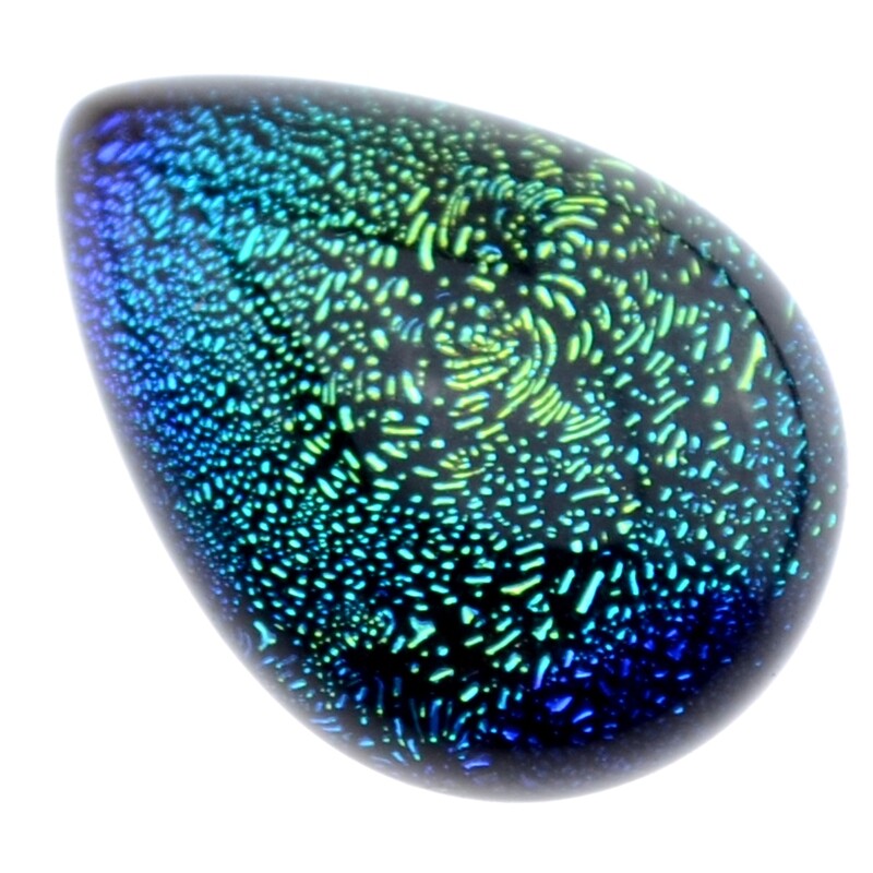 Dichroic Glas Cabohon 13x18mm/ 1St