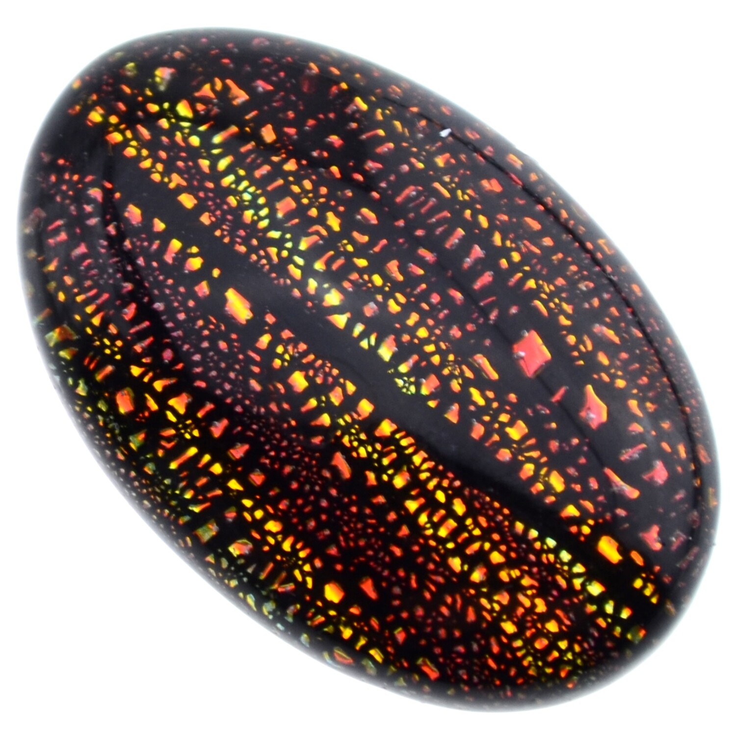 Dichroic Glas Cabohon 20x30mm / 1St