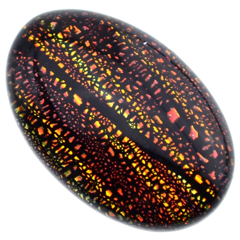 Dichroic Glas Cabohon 20x30mm / 1St