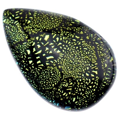 Dichroic Glas CabohonTropfen 20x30mm/1St