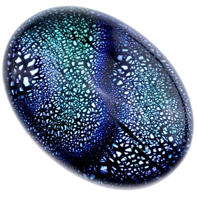 Dichroic Glas Cabohon 18x25mm/1St
