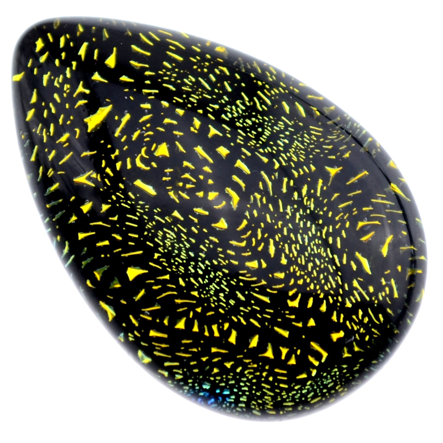 Dichroic Glas CabohonTropfen 20x30mm/1St