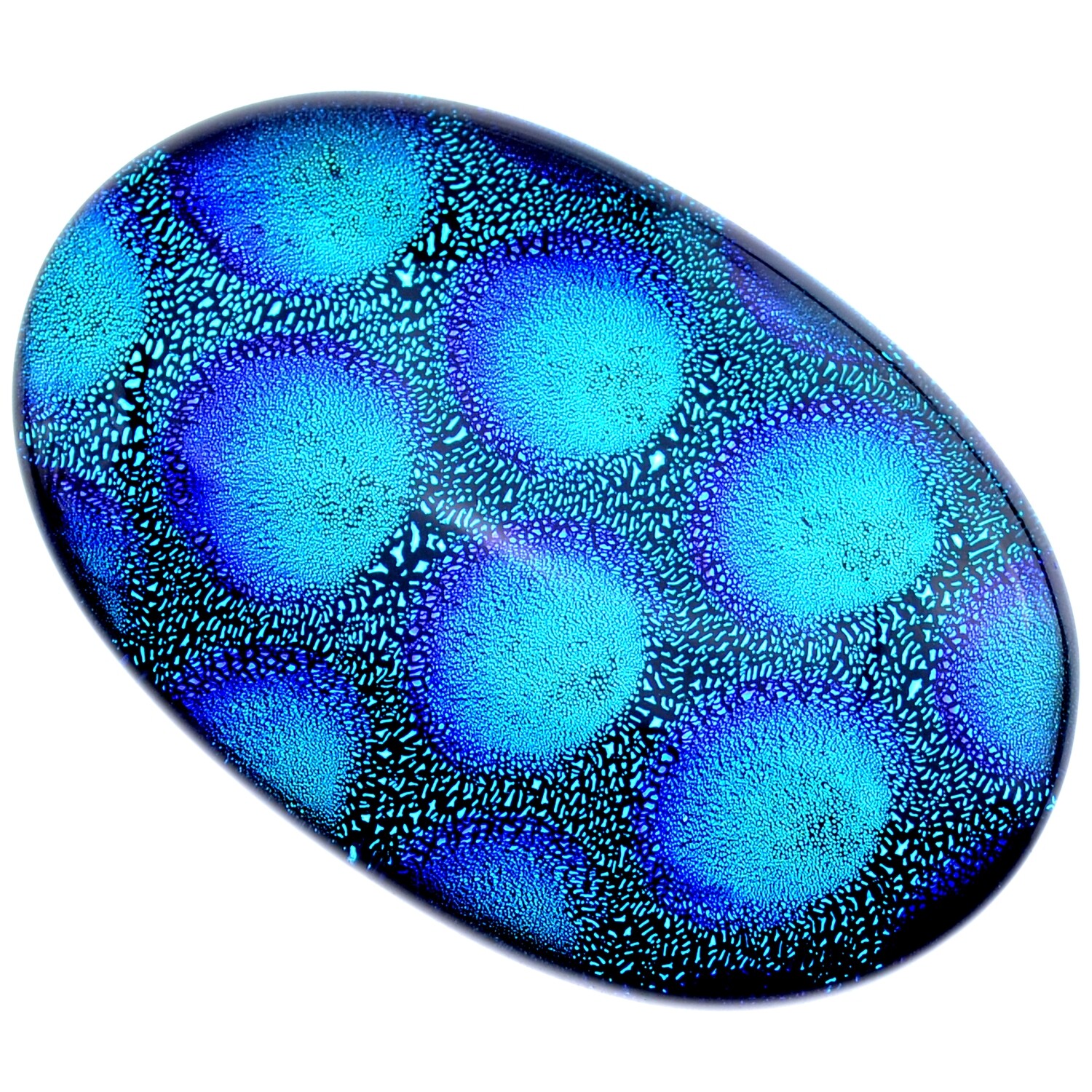 Dichroic Glas Cabohon 40x60mm/1St