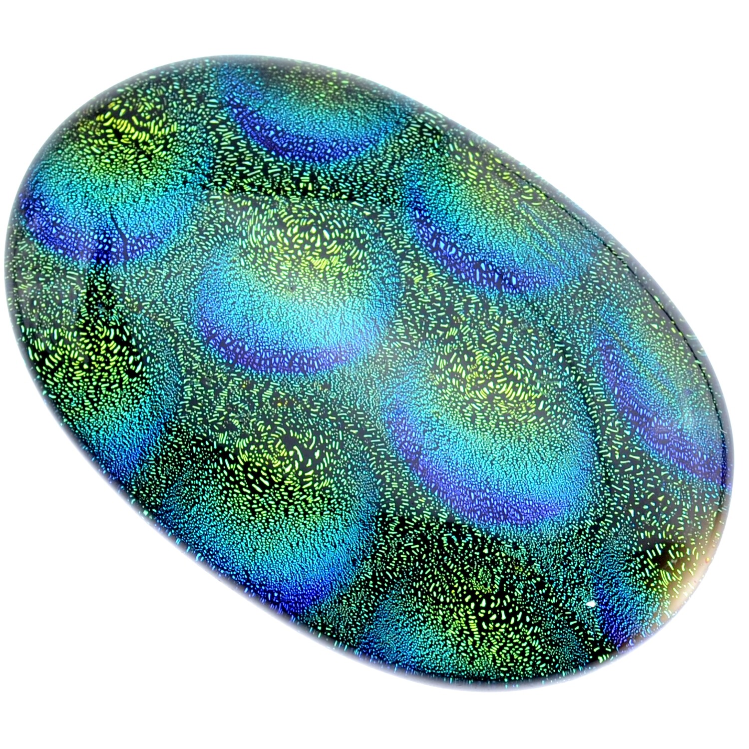 Dichroic Glas Cabohon 40x60mm/1St