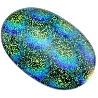 Dichroic Glas Cabohon 40x60mm/1St