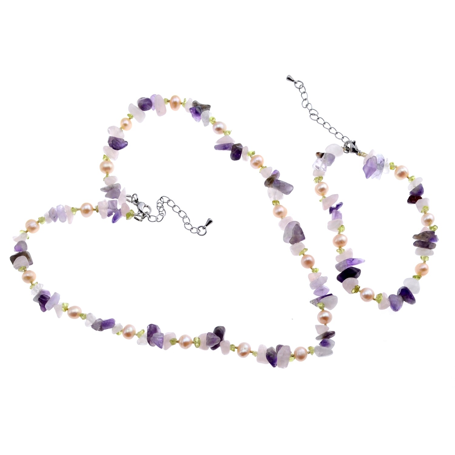 Schmuckherstellungs Set 702/ Perlenarmband und Kette selber machen DIY Kit mit Perlen + Anleitung + Zubehör