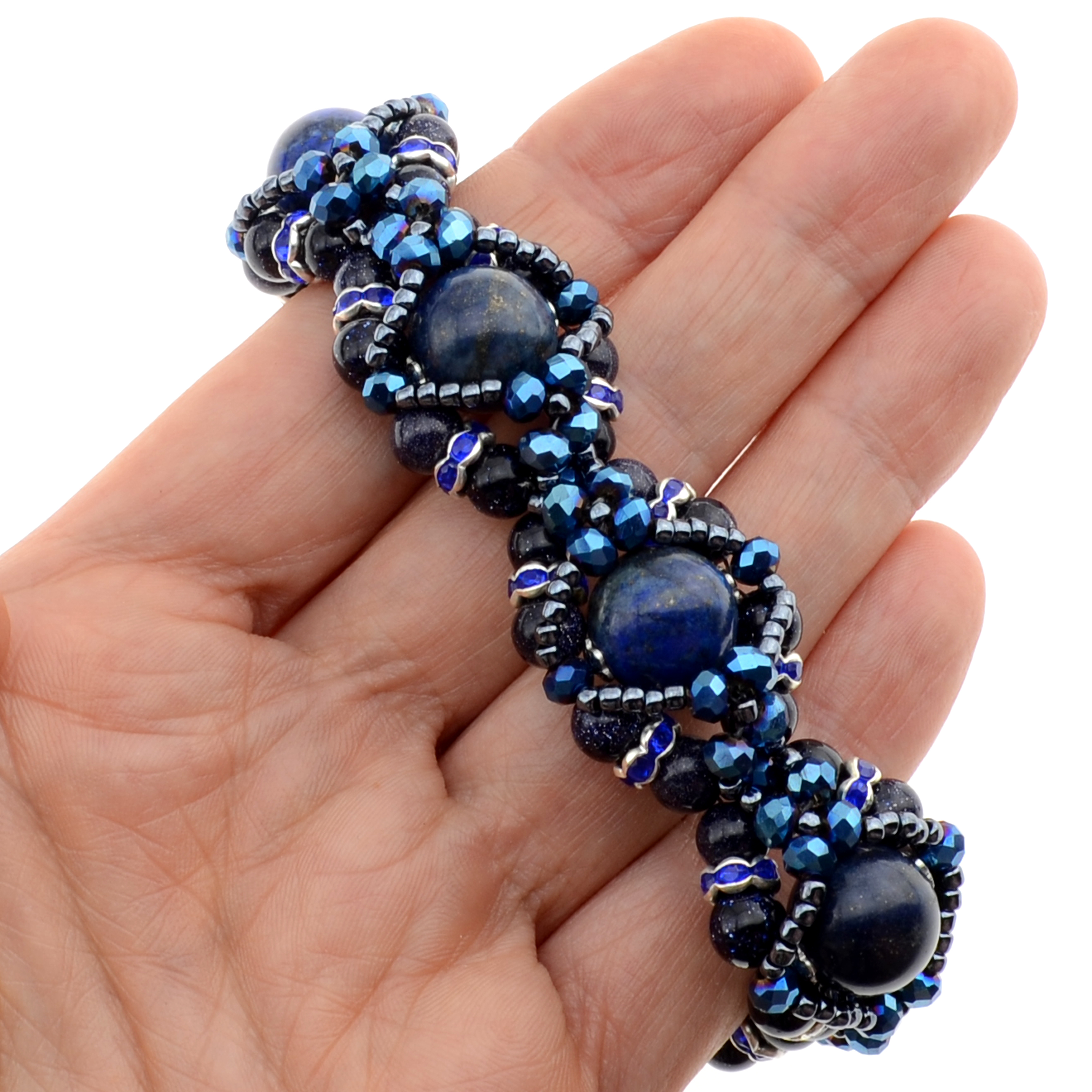 Schmuckherstellungs Set 504/ Perlenarmband selber machen DIY Kit mit Perlen + Anleitung + Zubehör