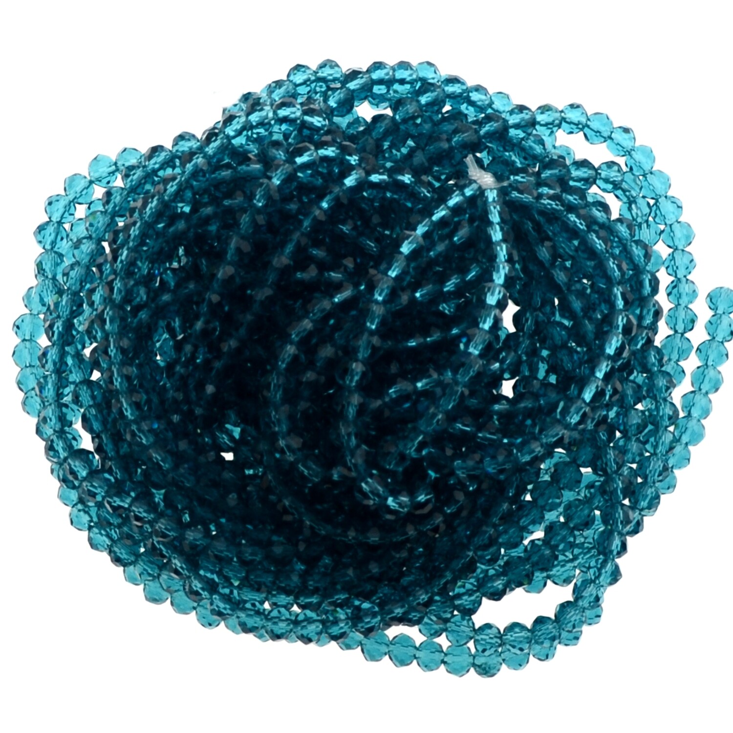 Rondellen Glasperlen 4mm facettiert / 40 Stück