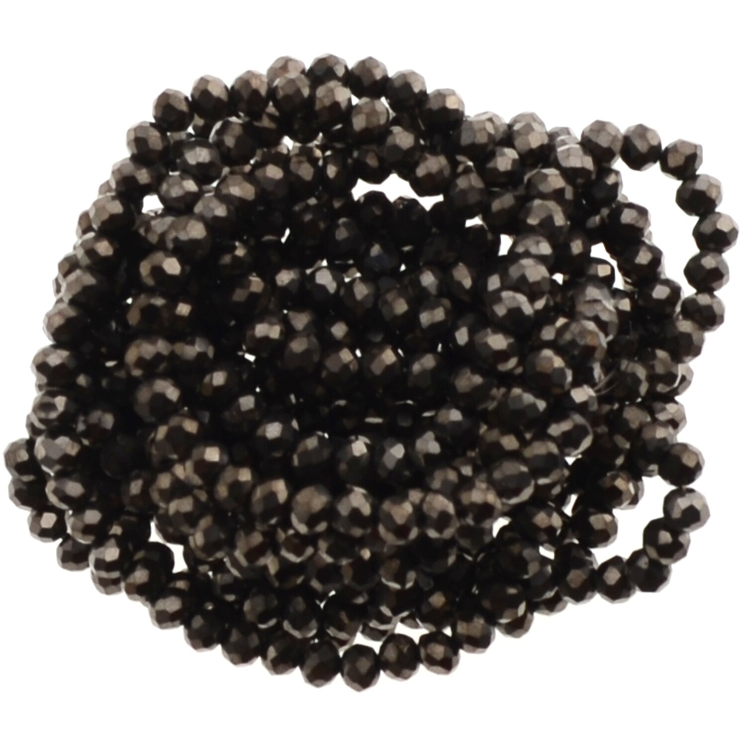 Rondellen Glasperlen 4mm facettiert / 40 Stück