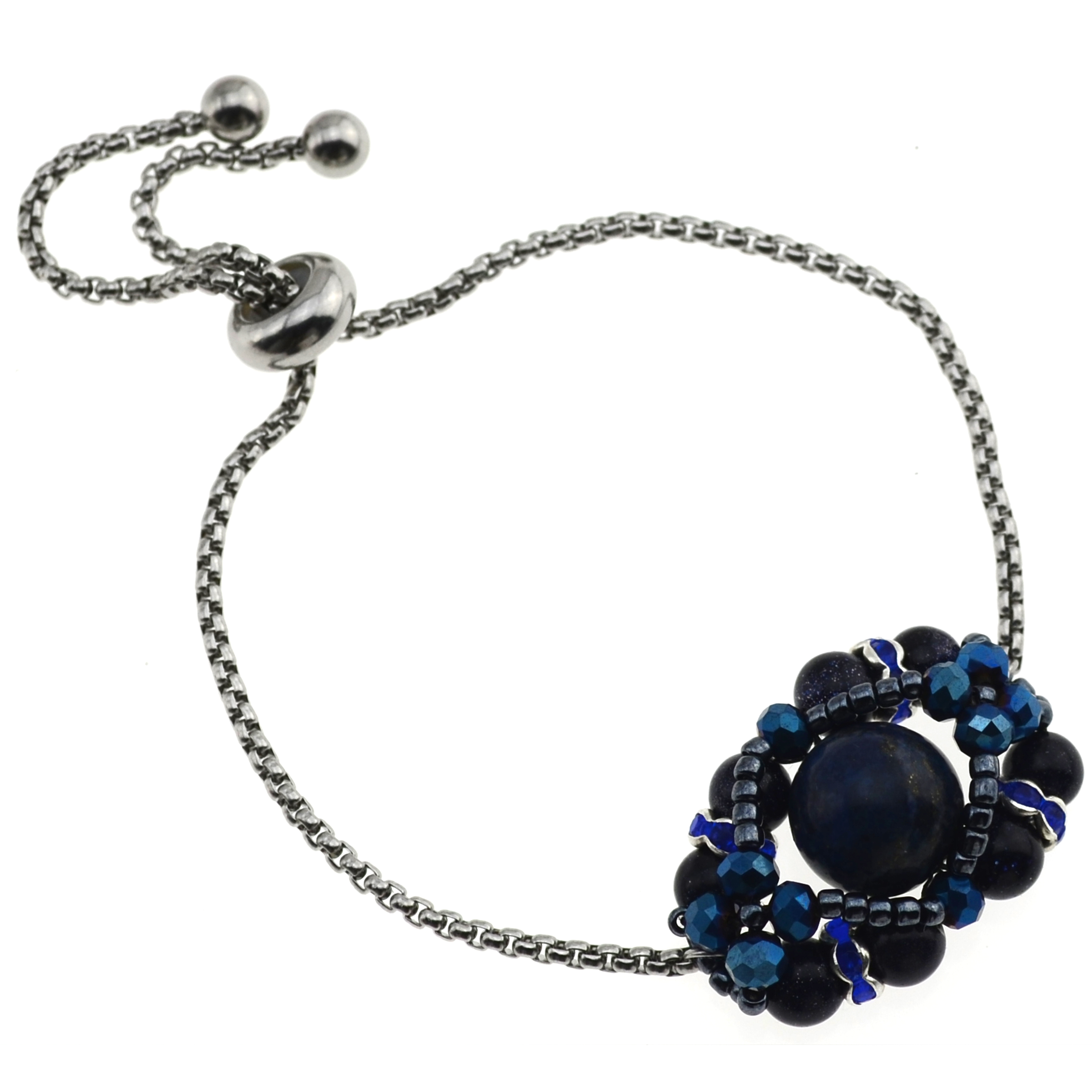 504. Kit mit Perlen, Anleitung und Zubehör / Schmuck selber machen / Armband