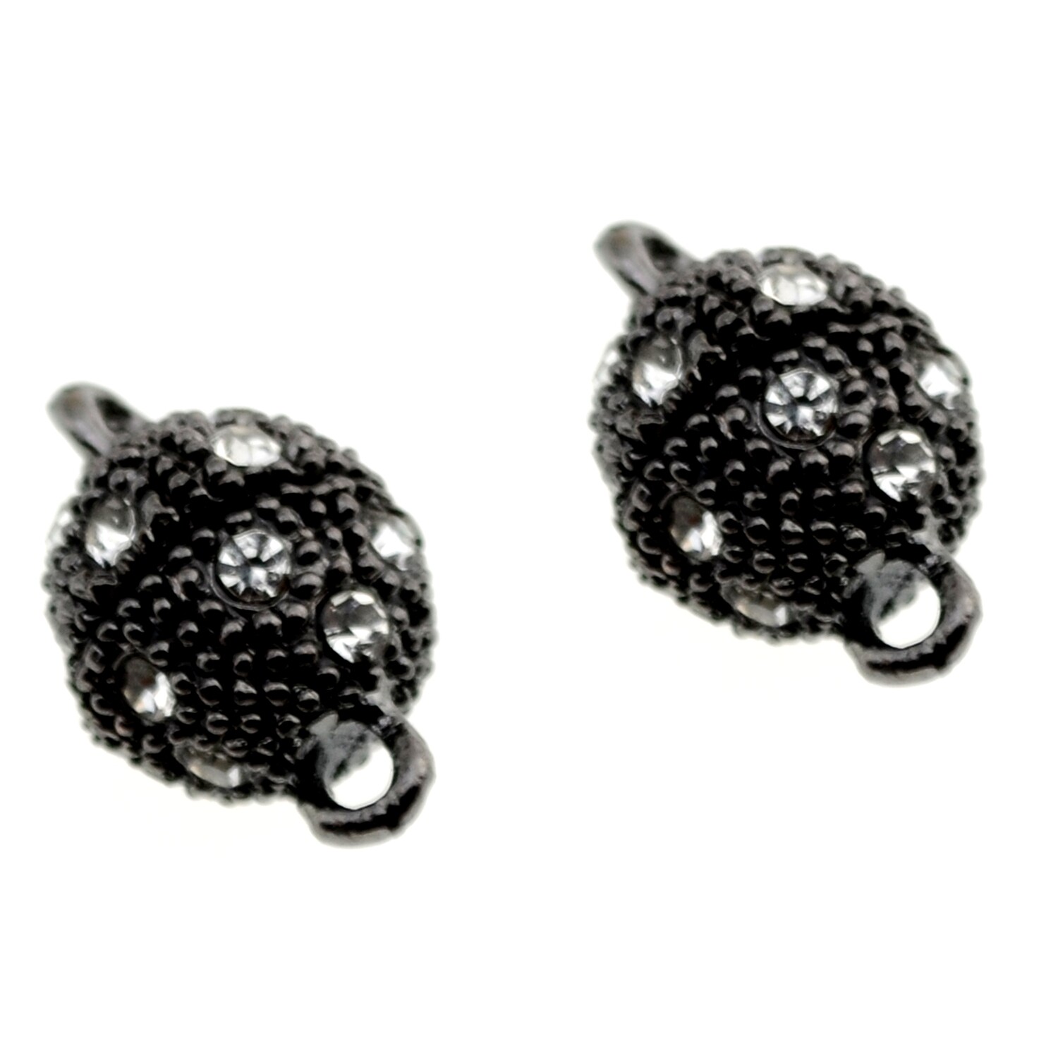 2x Magnetverschluss 10x16mm mit Straßsteinen