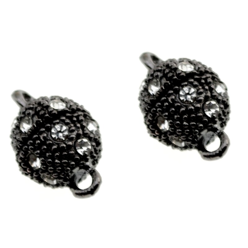 2x Magnetverschluss 10x16mm mit Straßsteinen