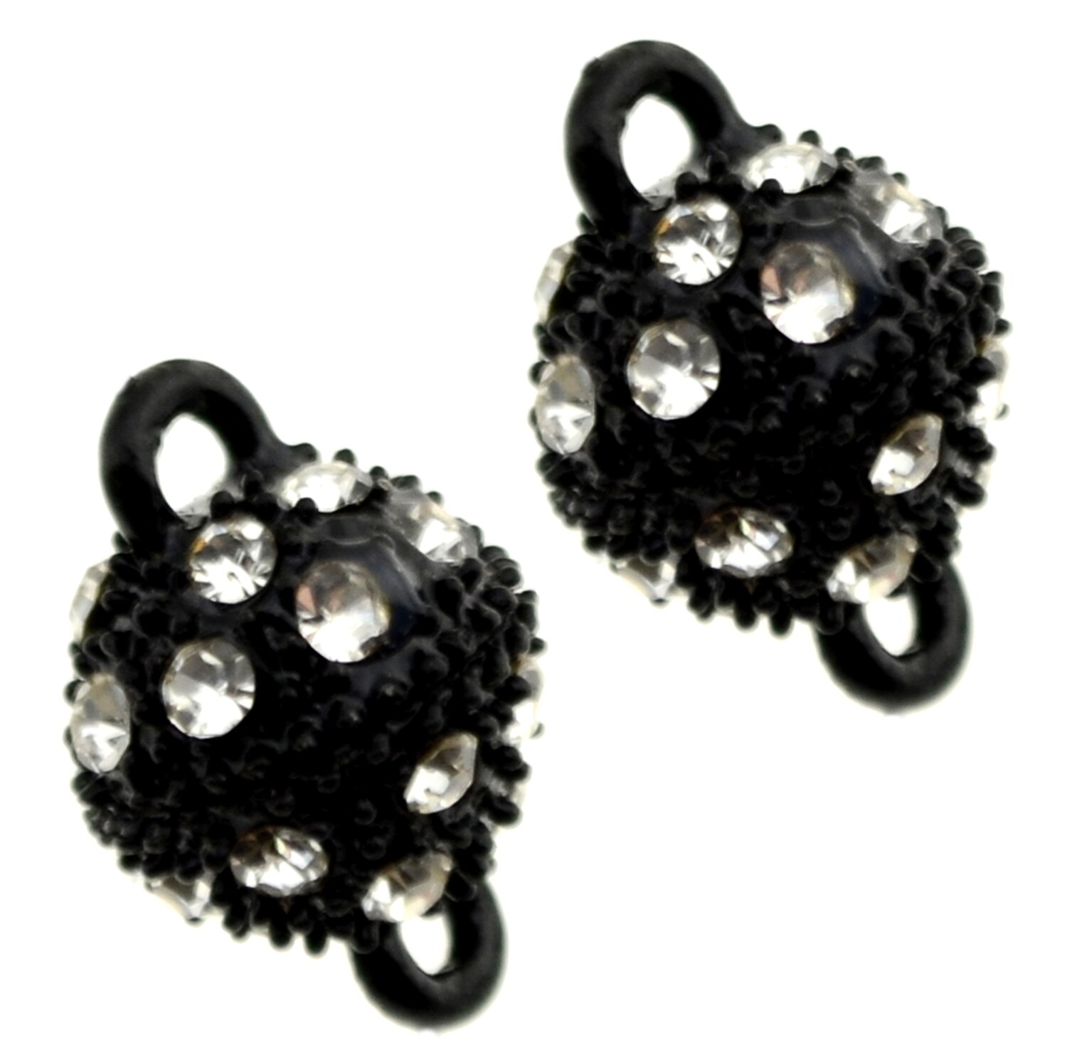 2x Magnetverschluss 10x16mm mit Straßsteinen