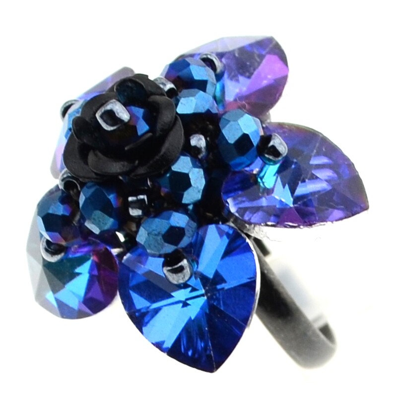 25. Kit mit Perlen, Anleitung und Zubehör / Schmuck selber machen / Fingerring