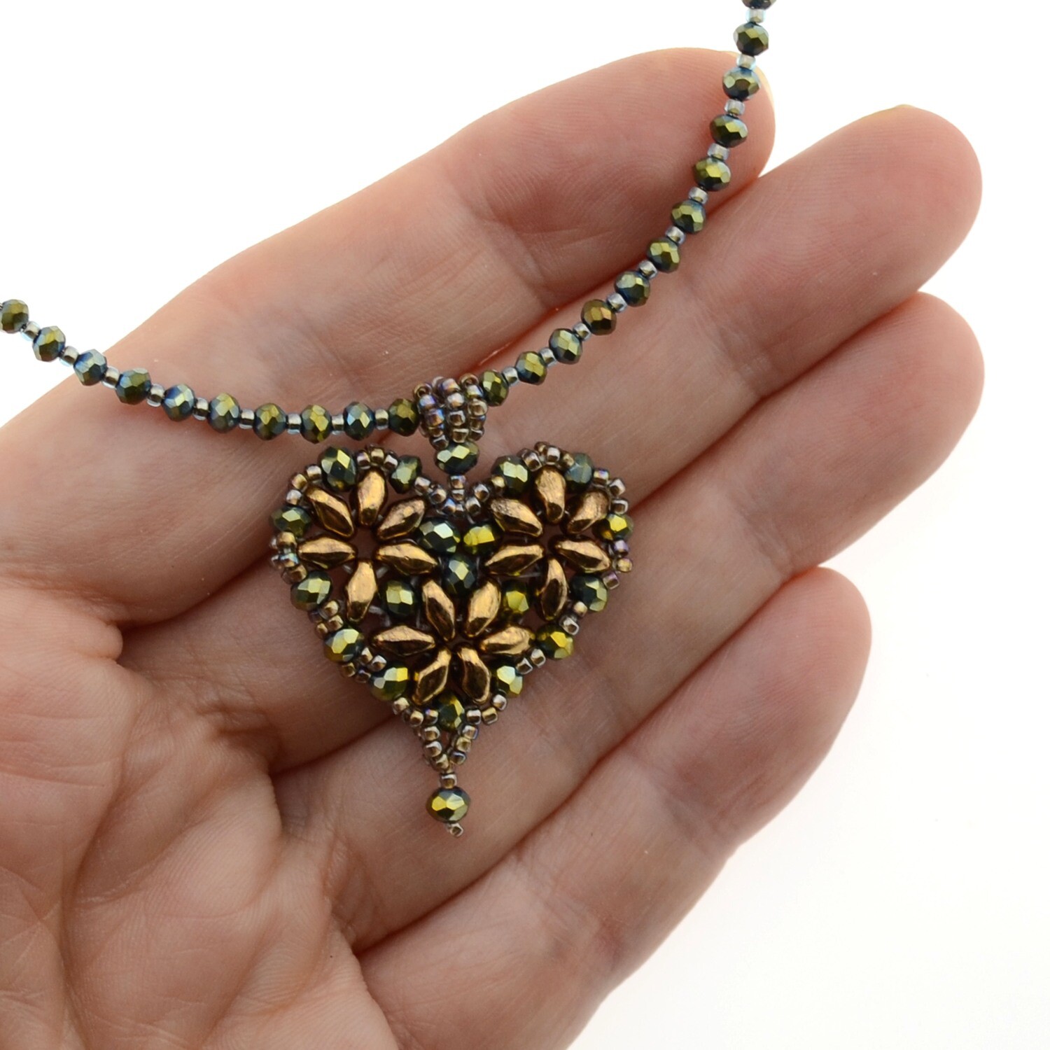 31.Kit mit Perlen, Anleitung und Zubehör / Schmuck selber machen / Anhänger