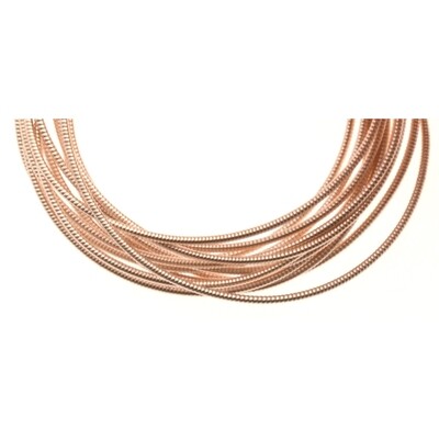 Hart French Wire 1mm, französischer Draht, Boullondraht rose-gold/ 50cm Hart French Wire 1mm, französischer Draht, Boullondraht rose-gold/ 50cm