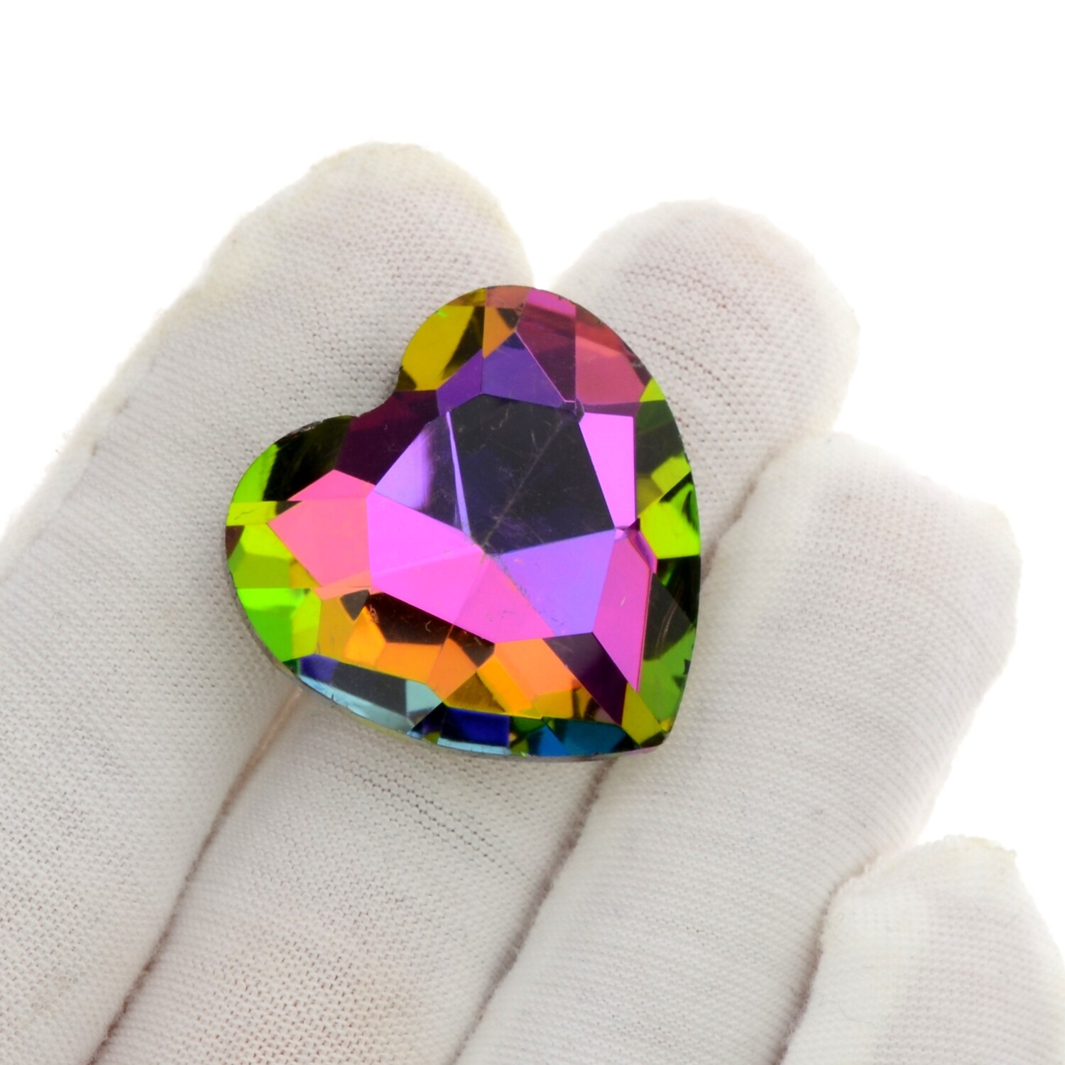 Cabohon  Herz 27mm vitrail medium/ 1 Stück