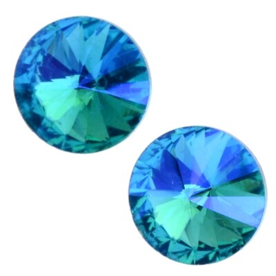 Rivoli Crystal Glas Cabohon 14mm /Blau/ 3 Stück Rivoli Crystal Glas Cabohon 14mm /Blau/ 3 Stück