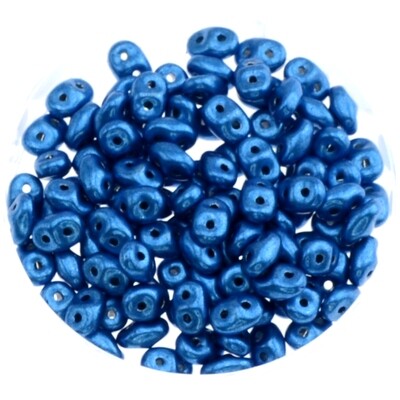 Super Duo Perlen 2,5x5mm saturated metall nebulas blue /5g Super Duo Perlen 2,5x5mm saturated metall nebulas blue /5g