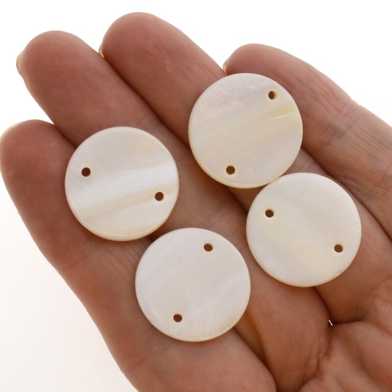 Perlmutt  20mm / 12 Stück
