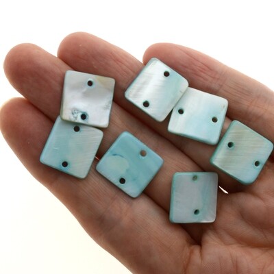 Perlmutt 15x15mm / 10 Stück Perlmutt 15x15mm / 10 Stück