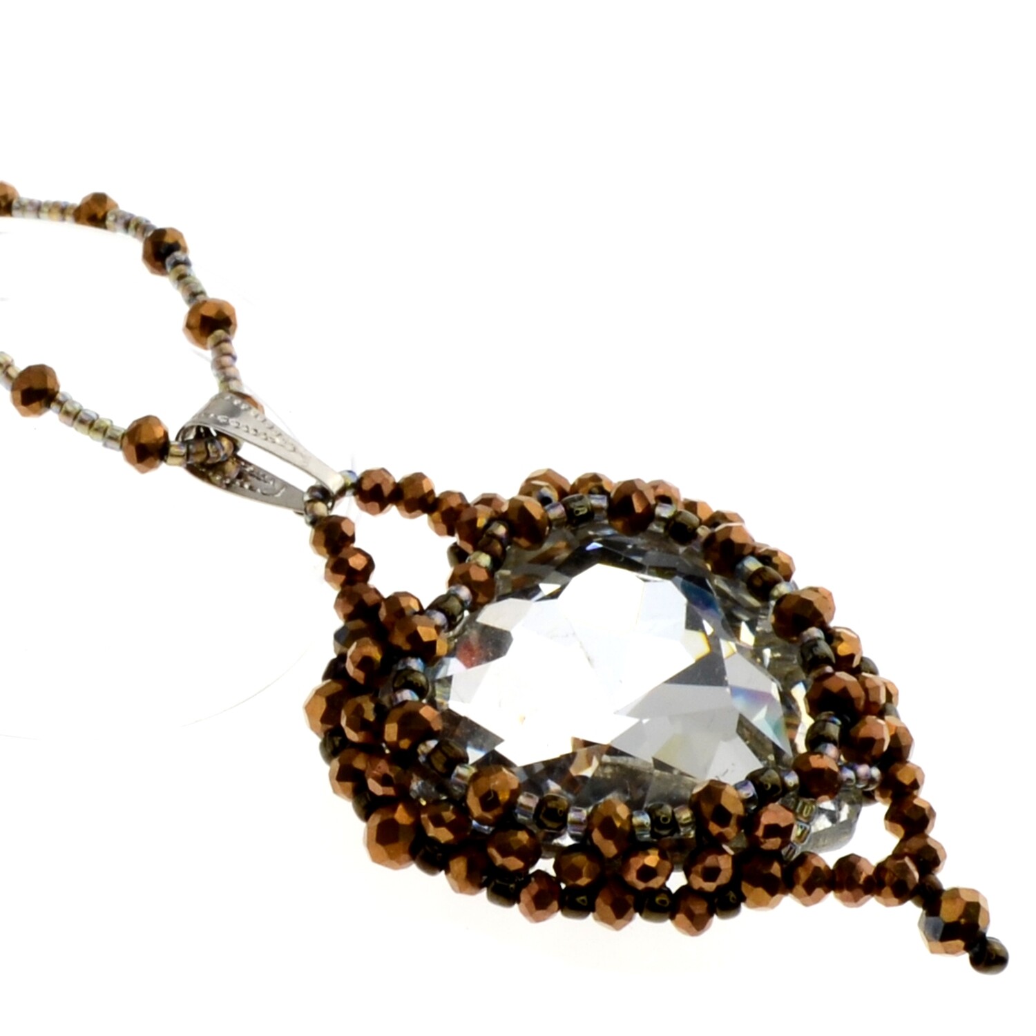 49. Kit mit Perlen, Anleitung und Zubehör / Schmuck selber machen / Anhänger Herz / English + Deutsch