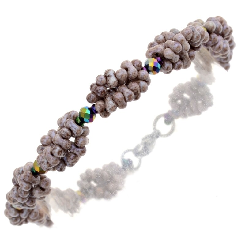 Schmuckherstellung Set 46/ Perlenarmband selber machen DIY Kit mit Perlen + Anleitung + Zubehör