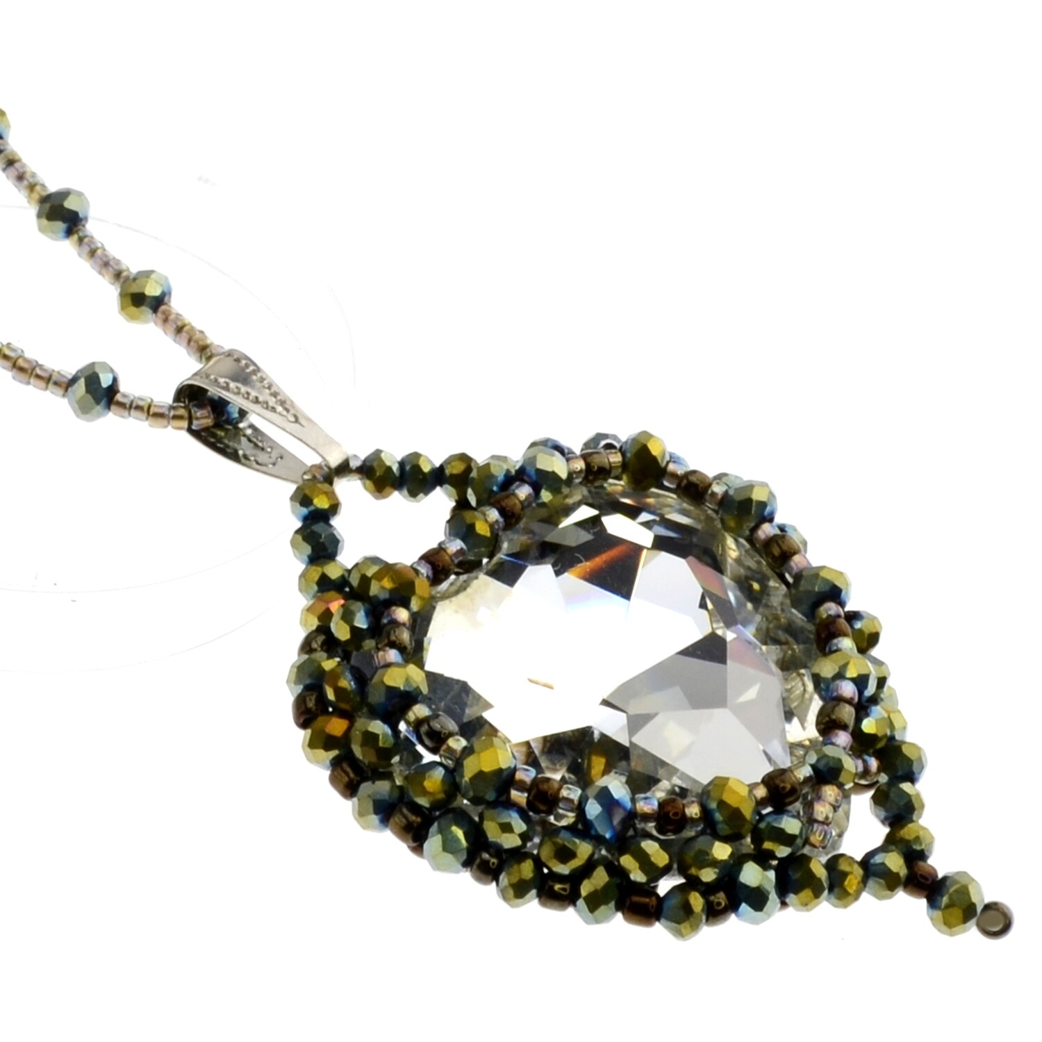 49. Kit mit Perlen, Anleitung und Zubehör / Schmuck selber machen / Anhänger Herz / English + Deutsch