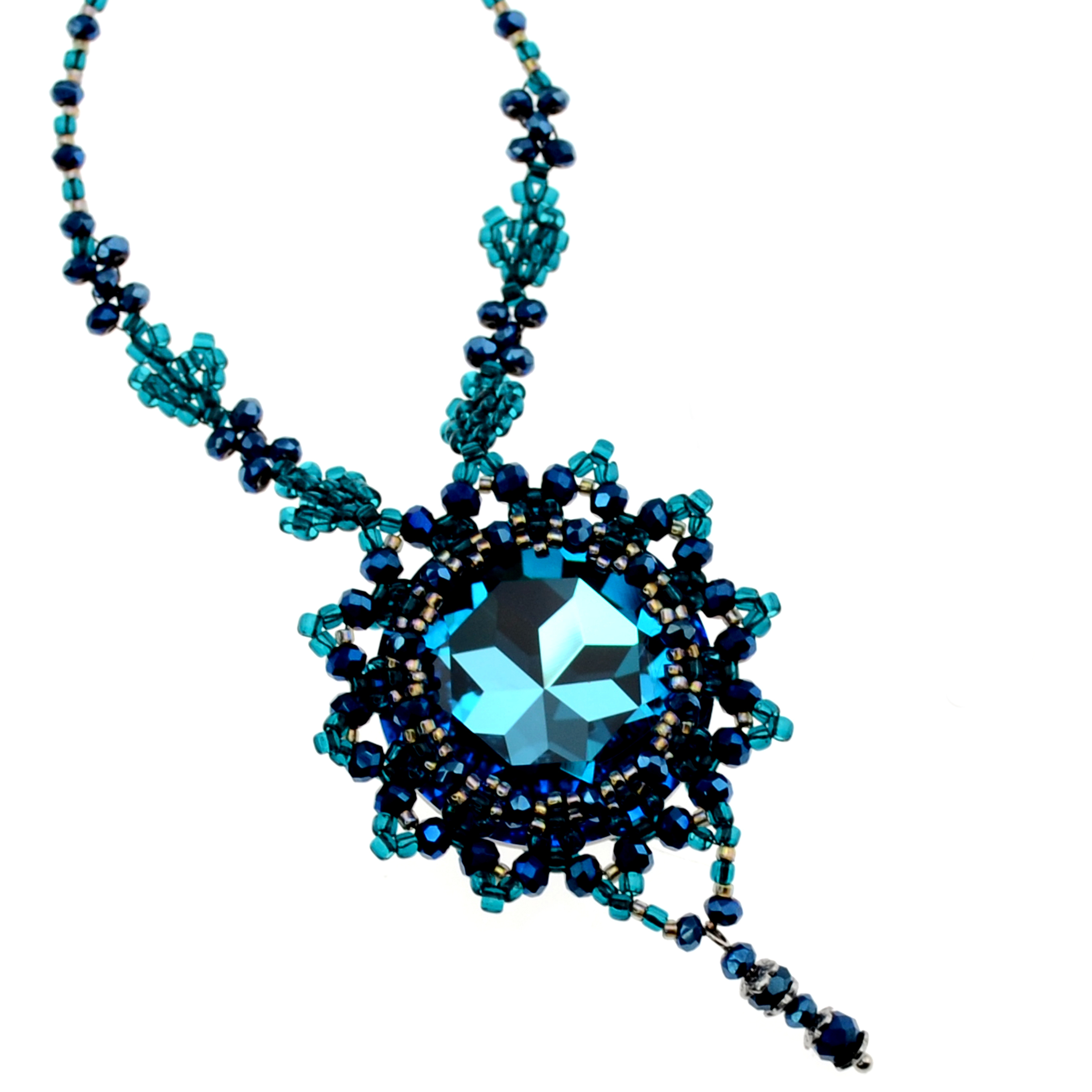 54. Bastelidee DIY / Kit mit Perlen, Anleitung und Zubehör. Perlenkette mit Anhänger.