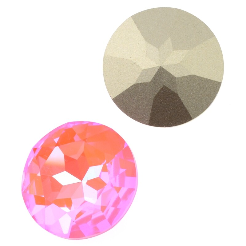 Hochwertiger Cabochon im Diamantenschliff 27mm / 1 Stück