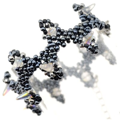 6. Kit mit Perlen, Anleitung und Zubehör / Schmuck selber machen / Armband mit Spikes-beads