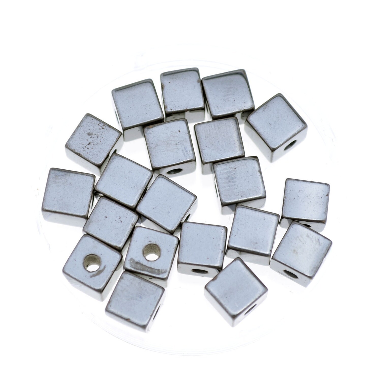 Hämtit Würfel 6mm / 10 Perlen