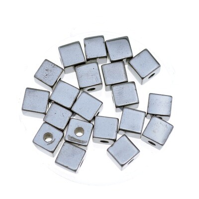 Hämtit Würfel 6mm / 10 Perlen Hämtit Würfel 6mm / 10 Perlen